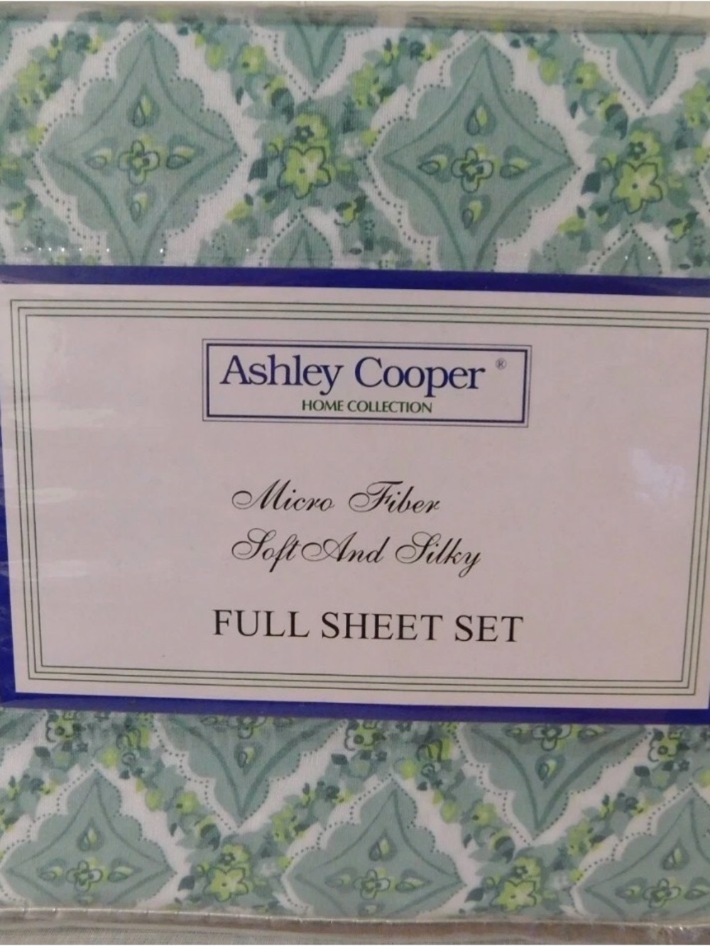 Ashley Cooper Full Sheet Set - White and Green Label